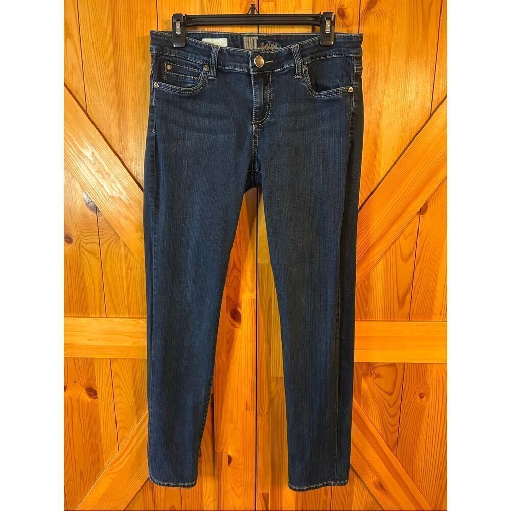 KUT From The Kloth Diana High Rise Relaxed Fit Skinny Jeans Size 8 (5520)